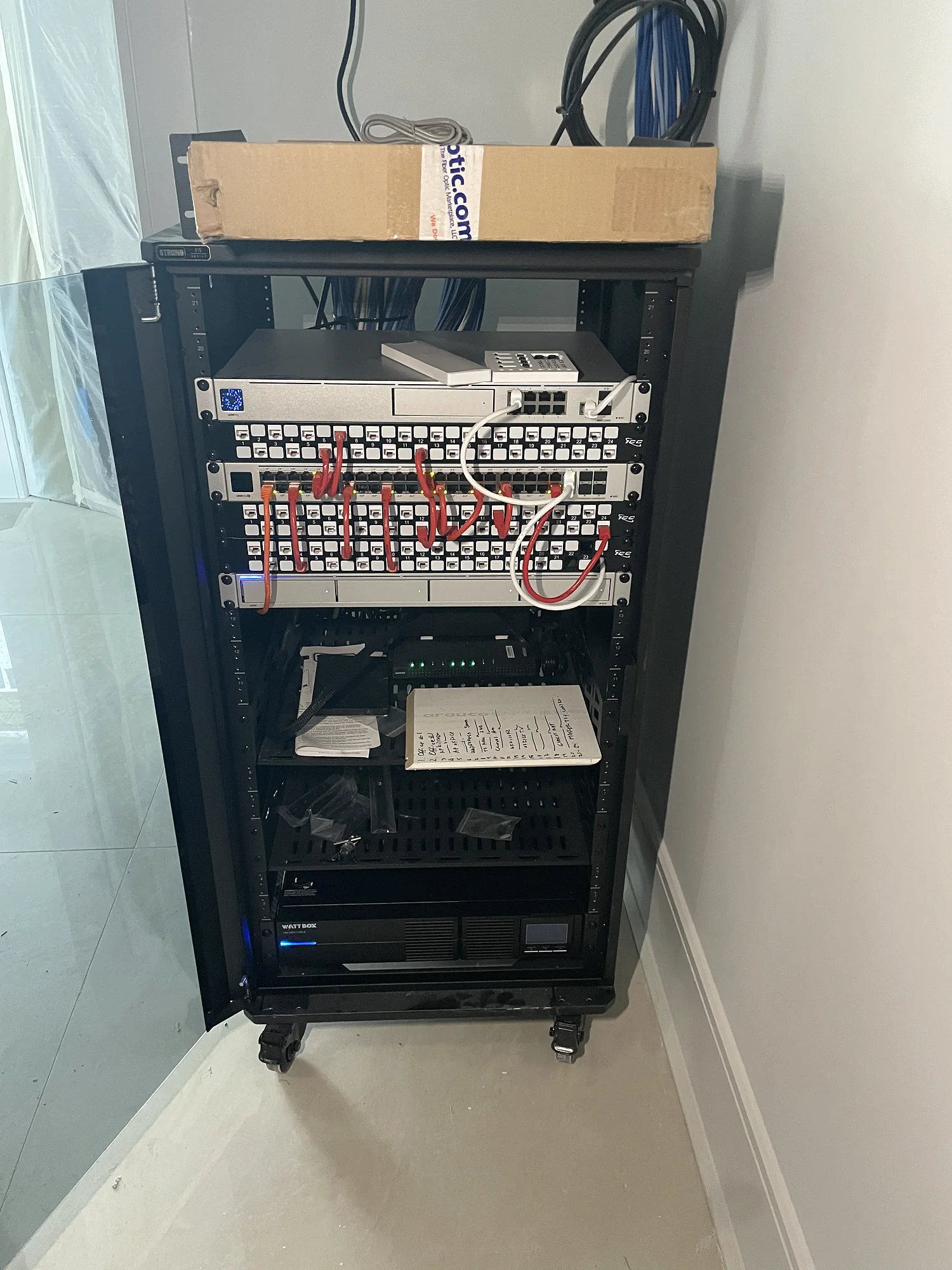 YCOP structured network rack